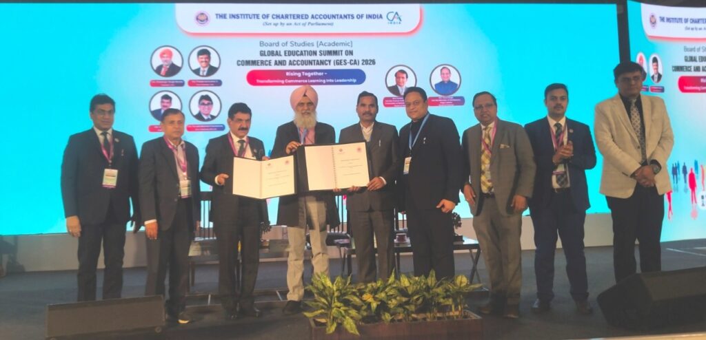 Memorandum of Understanding with Kurukshetra University and the Institute of Chartered Accountants of India (ICAI)