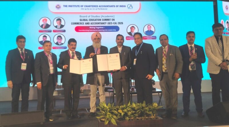 Memorandum of Understanding with Kurukshetra University and the Institute of Chartered Accountants of India (ICAI)
