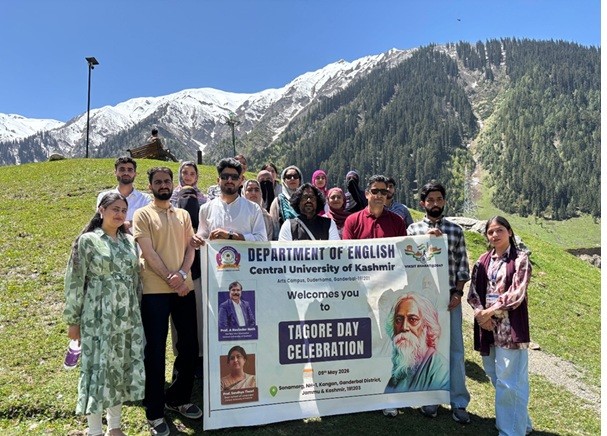 Central University of Kashmir Celebrates Tagore Day at Sonamarg