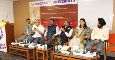 Special Dialogue at Singhania University on West Asia Crisis,